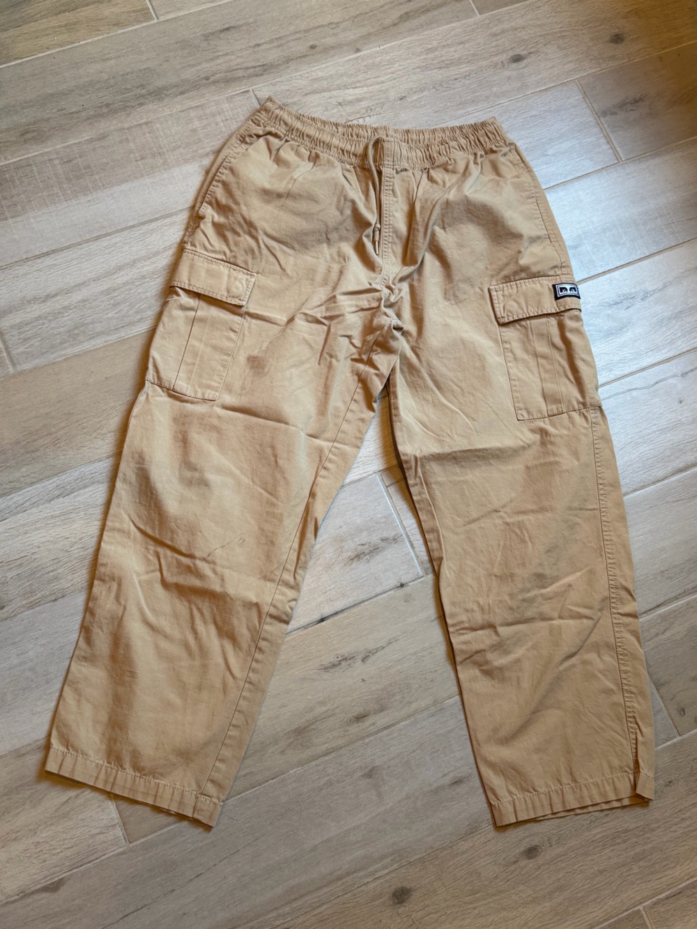 Obey Tan Cargo Jumpsuit Pants